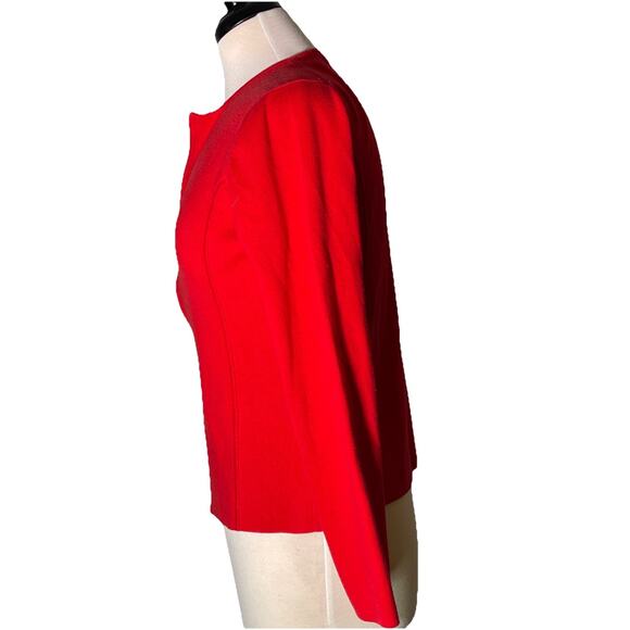 Liz Claiborne Sport Red Zip Up Sweater Jacket size M - Picture 3 of 4
